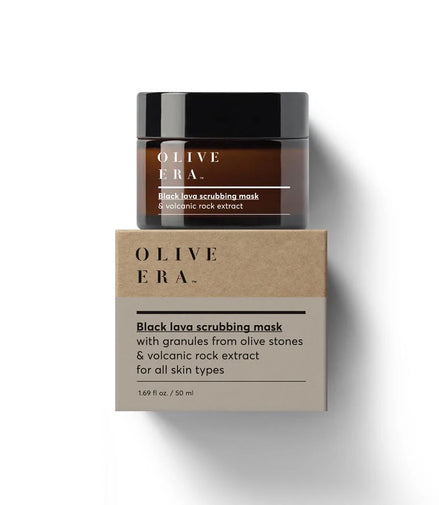 Black Lava scrubbing Mask with granules from olive stones & volcanic rock extract 50ml