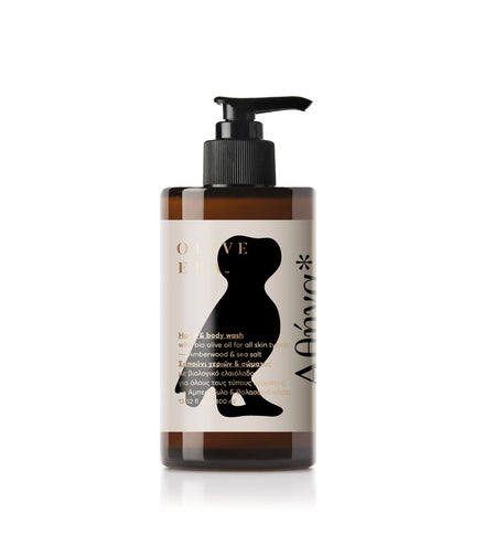 Hand & Body wash with bio olive oil, amber wood & sea salt Athena