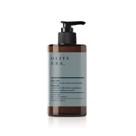 Shampoo mit Bio-Olivenöl, Rose und Neroli, 400 ml – sanfte Haarpflege mit blumiger Frische