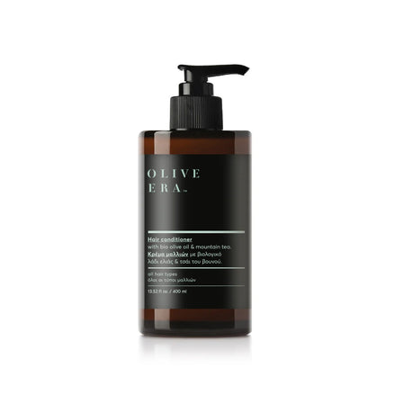 Haarspülung mit Bio-Olivenöl und Bergtee, 400 ml – pflegende Spülung für Glanz und natürliche Frische