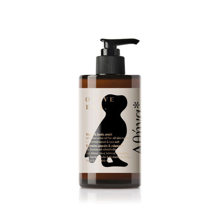 Hand & Body wash with bio olive oil, amber wood & sea salt Athena