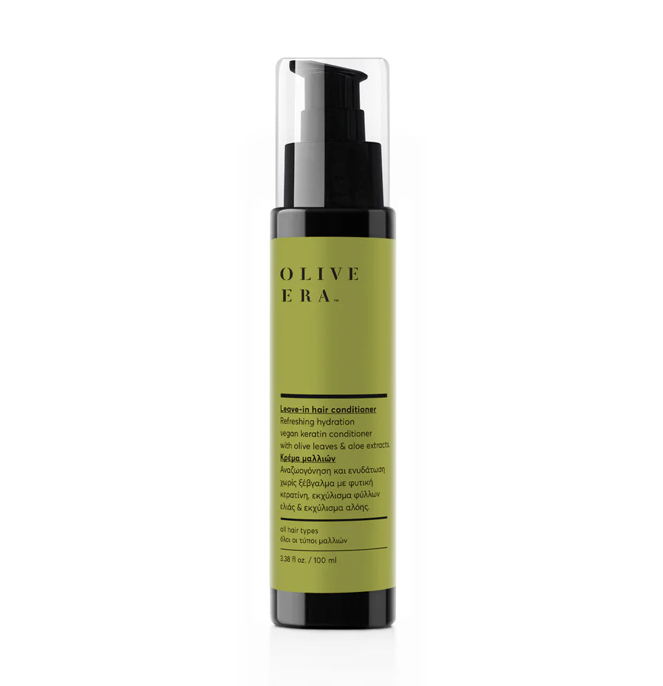 Leave-in Haar-Conditioner mit veganem Keratin und Olivenblattextrakt, 100 ml – pflegende Haarpflege ohne Ausspülen