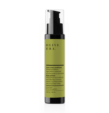 Leave-in Haar-Conditioner mit veganem Keratin und Olivenblattextrakt, 100 ml – pflegende Haarpflege ohne Ausspülen